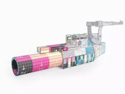 AG-40 Grenade Launcher Low-poly 3D model