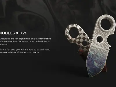 Phalanx Knife 3D model
