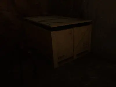 Wooden Crate UE5 Low-poly 3D model