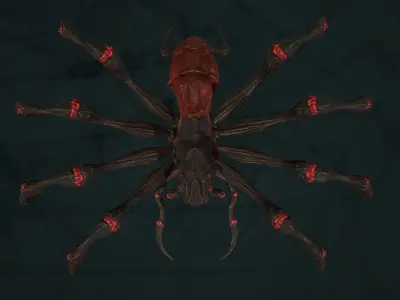 Spider 03 Low-poly 3D model