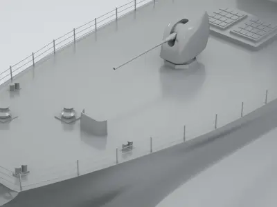 Arleigh Burke Class Destroyer 3D model