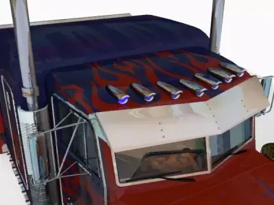 Optimus Prime transformer truck model 3D model