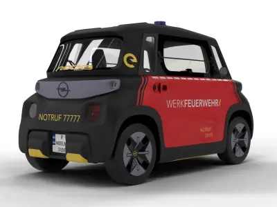 Opel Rock-e 2020  Fire  Service  3D model