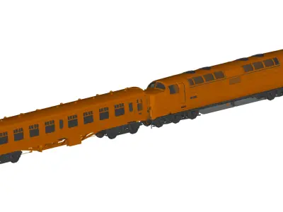 train 3D model shop