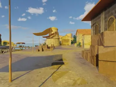 Village 3D model get