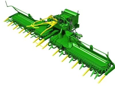 Harvester Threshing Header 3D model purchase