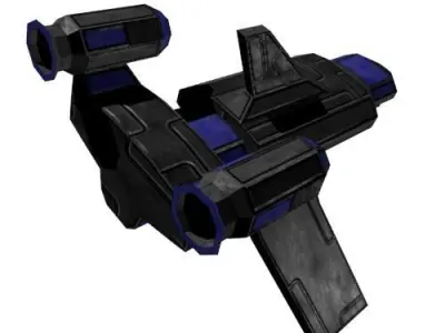 Space drone Free low-poly 3D model