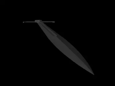 LowPoly Sword from Lord of the Rings Low-poly 3D model