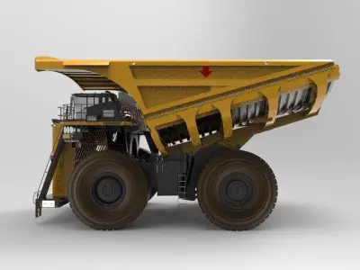 heavy mining truck 3D model from CGTrader
