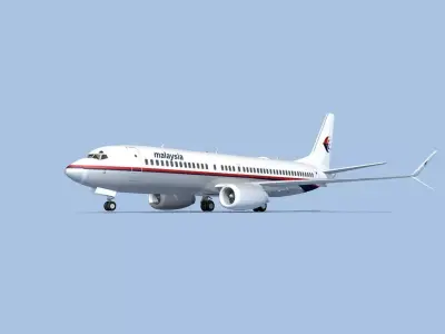 Boeing 737-800 Max Malaysia 3D model
