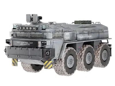 Military Car Vehicle 3d Model Low-poly 3D model