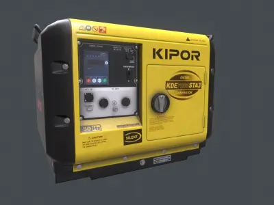 PBR generator nipor Low-poly 3D model