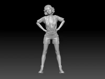PIN UP NURSE 4 3D print model
