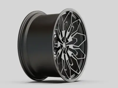 rims Grey metalic wheel tuning stl 3D model