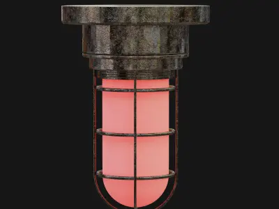 Bunker Light Low-poly 3D model purchase