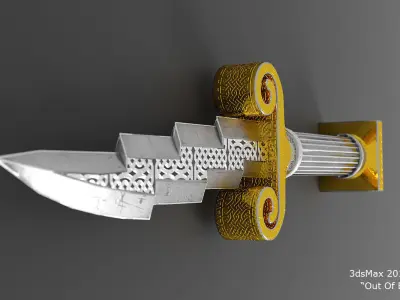 Zeus Dagger Low-Poly Low-poly 3D model