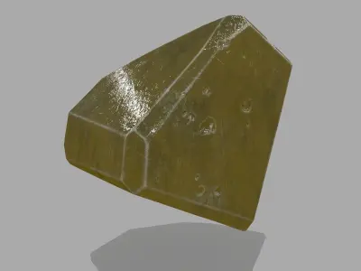 crystal set 4 jade Low-poly 3D model