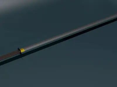 game ready sword samurai Free low-poly 3D model
