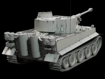 Tiger H1 - Base Mesh 3D model
