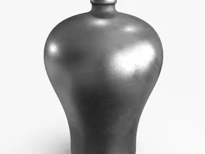 Metal Vase Collection 3D Model Pack