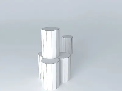 barrel snow Free 3D model