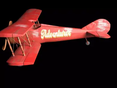 Toy Airplane 3D model 3