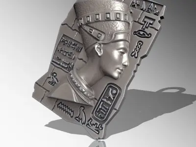  Nefertiti Queen of ancient Egypt PENDANT 3D print model