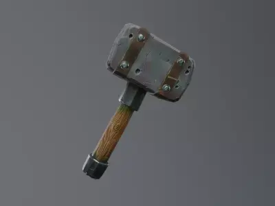 stylized weapons 3D model