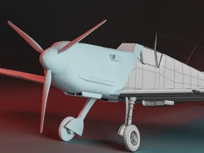 Messerschmitt Bf 109 3D model buy