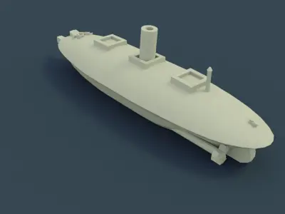 CSS Manassas 1861 3D print model