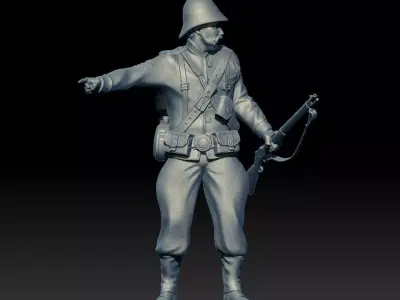 XIX CENTURY BRITISH SOLDIER 3D print model