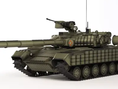 Tank T-64 BV 2017 3D model