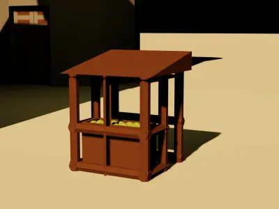 Medieval castle Free low-poly 3D model purchase