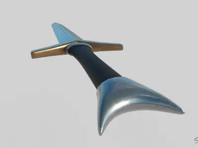 Sword 3D Model No Reference Unique Low-poly 3D model Low-poly 3D model