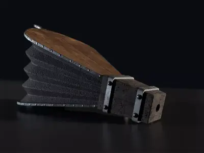 Bellows sword Low-poly 3D model