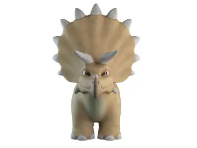 Cartoon Dinosaur Triceraptor  3D model