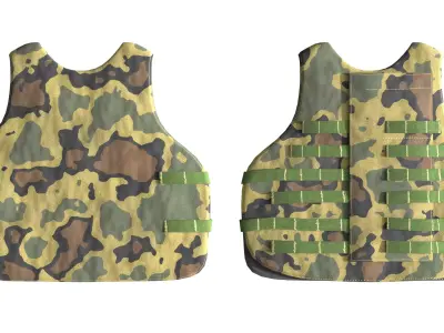 Body Armor Low-poly 3D model