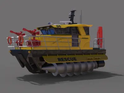 Arctic Rescue Vehicle 3D print model