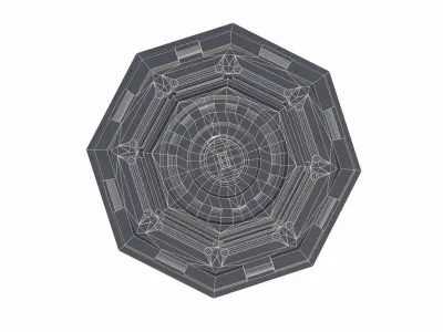 Sci-Fi Barrel  Low-poly 3D model