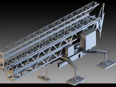 31- Pickup cranes 3D model