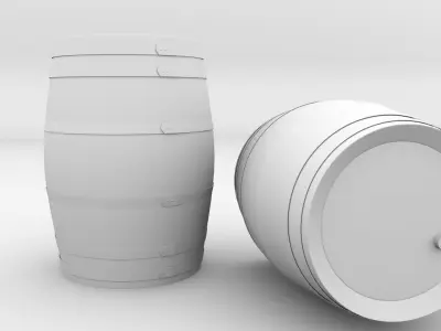 Barrel 3D model 4