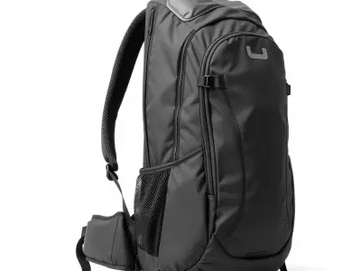 Black Tactical Backpack model pack Low-poly 3D model