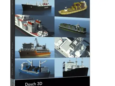 Dosch 3D - Freight Ships 3D model