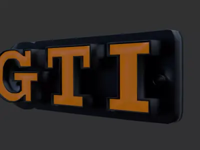 gti symbol 3D model