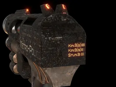 Sci-fi Gun 3D model purchase