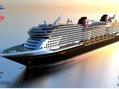 DISNEY WISH 3D model