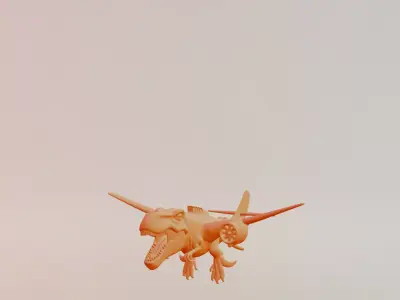 Nuclearo Dinossauro Italian brainrot Printable 3D print model