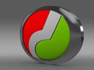 perodua logo 3D model by Sergey