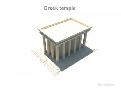 Greek Temple 3D model purchase