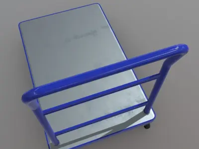 Platform Truck Low-poly 3D model purchase